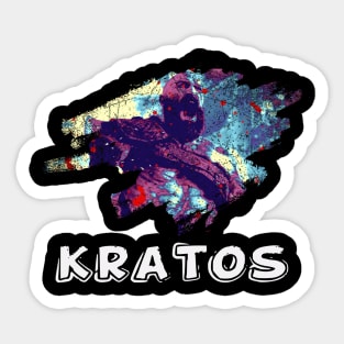 Rage And Redemption Kratos God Of War Journey Sticker